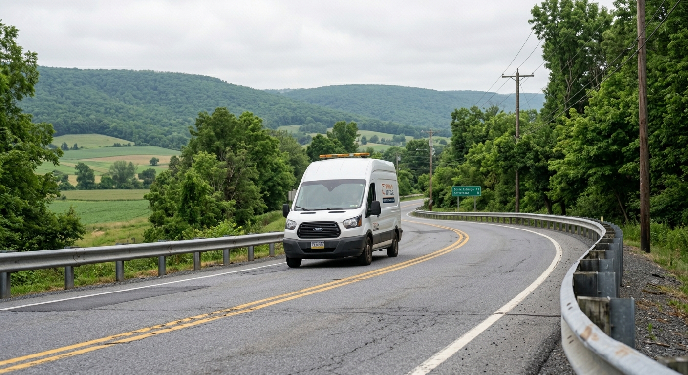 Central PA Auto Glass mobile service van serving State College and Centre County, Pennsylvania